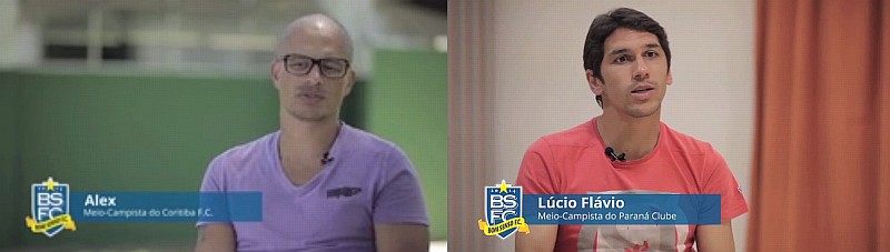 Alex e Lúcio Flávio estão entre os líderes do Bom Senso FC | Reprodução / Youtube