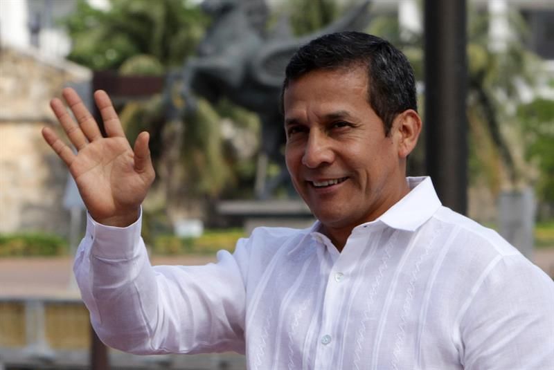 O presidente peruano, Ollanta Humala, citou sobre a diversidade de seu país para criticar o racismo contra Tinga | Mauricio Dueñas Castañeda / EFE