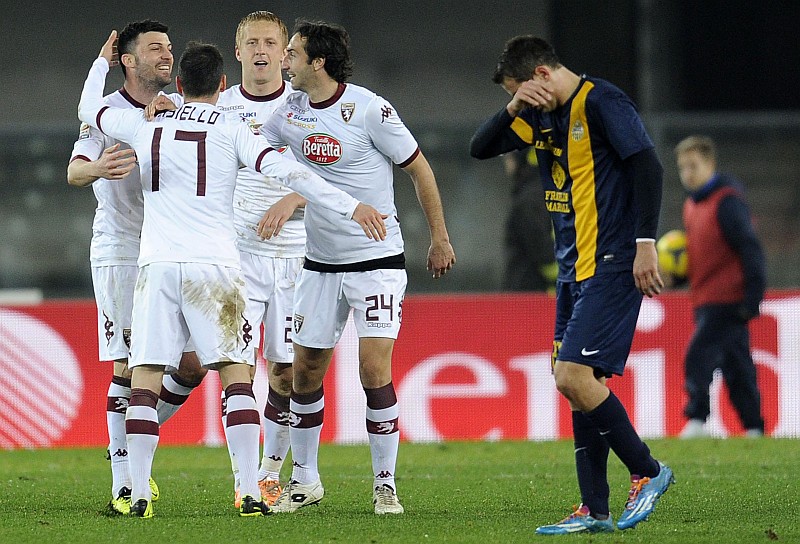Jogadores do Torino comemoram vitória sobre o Verona | EFE