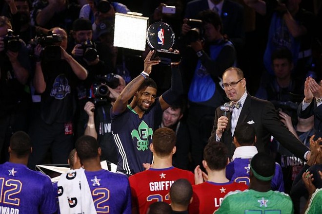 Kyrie Irving, companheiro de Anderson Varejão no Cleveland Cavaliers, conquistou o prêmio de melhor jogador do All-Star Game |