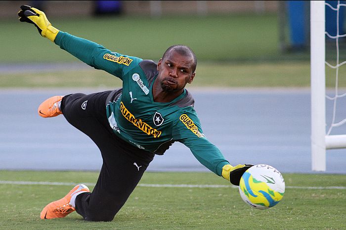 Jefferson afirma estar pronto para substituir Julio Cesar, caso Felipão precise | Vitor Silva / SSPress.