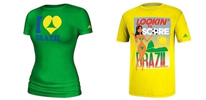 Camisetas da Adidas com conotação sexual para a Copa causaram mal-estar no Brasil | 