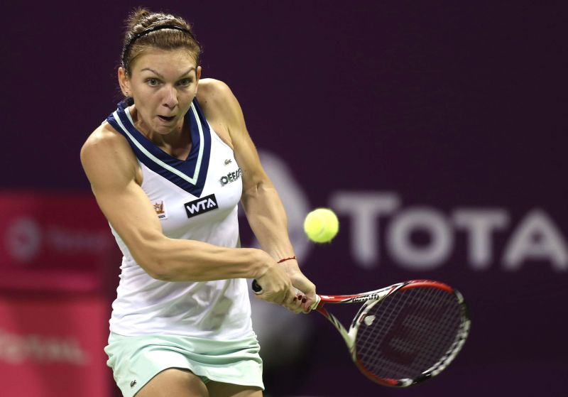 A romena Simona Halep precisou de apenas 1h06min para vencer a alemã Kerber | Fadi Al-Assaad/ Reuters