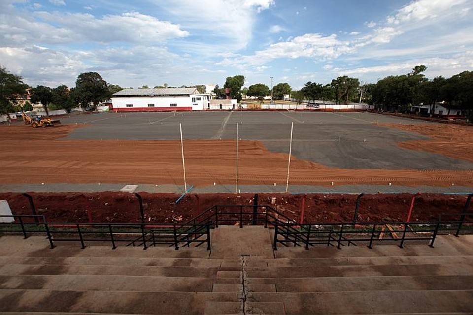 Estádio Pedro Basso, em Foz do Iguaçu, que está sendo reformado para receber a seleção da Coreia do Sul | Kiko Sierich