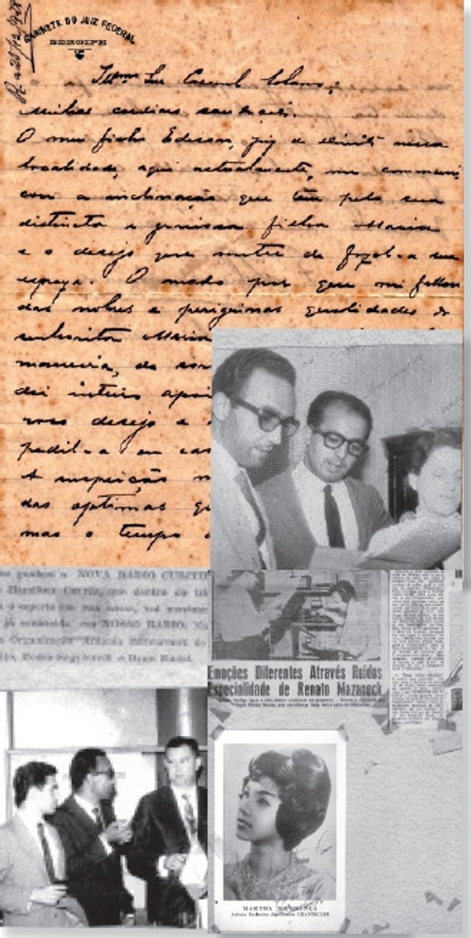 Parte do material histórico salvo dos