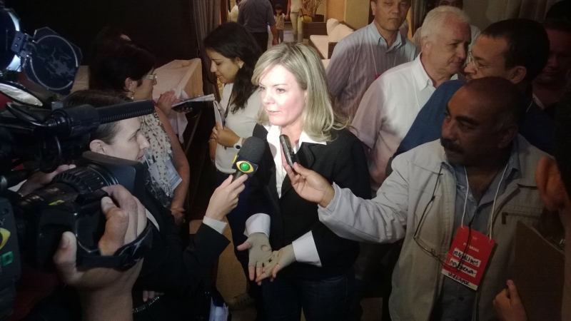 Gleisi Hoffmann, pré-candidata do PT ao governo do Paraná | Aniele Nascimento/ Gazeta do Povo