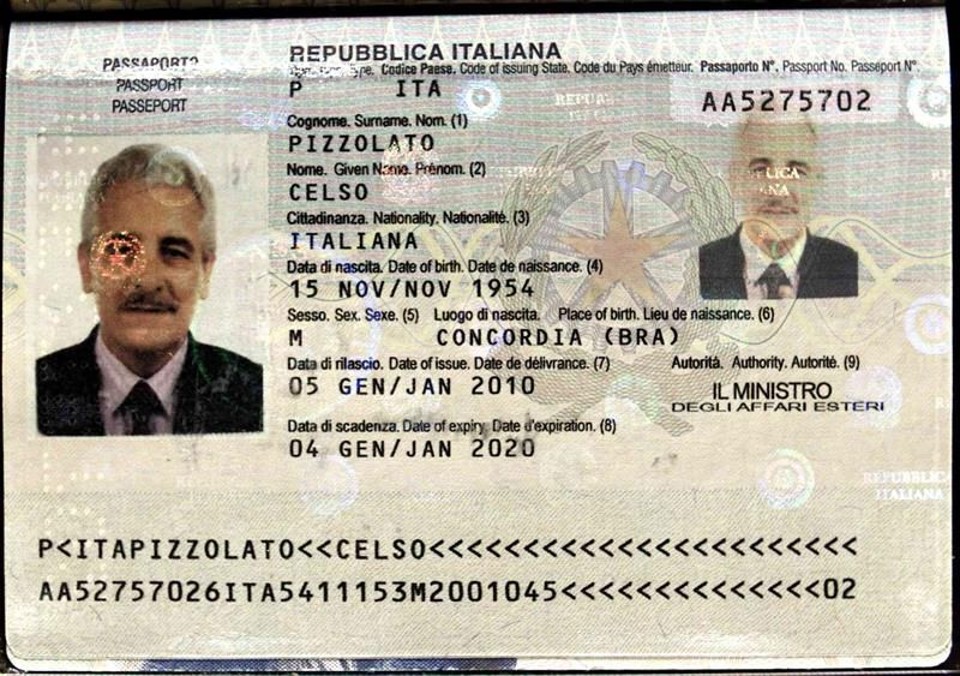 Pizzolato usou documento do irmão morto | EFE/Interpol