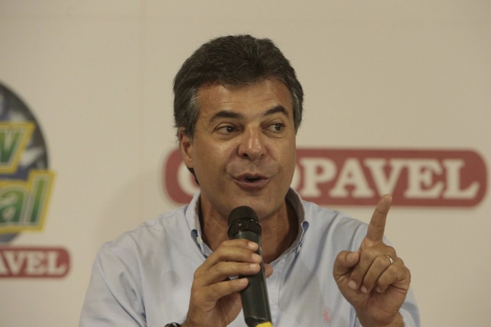 Beto Richa rebateu acusações de que o Estado não teria cumprido sua parte nas obras da Arena | Cesar Machado / Gazeta do Povo