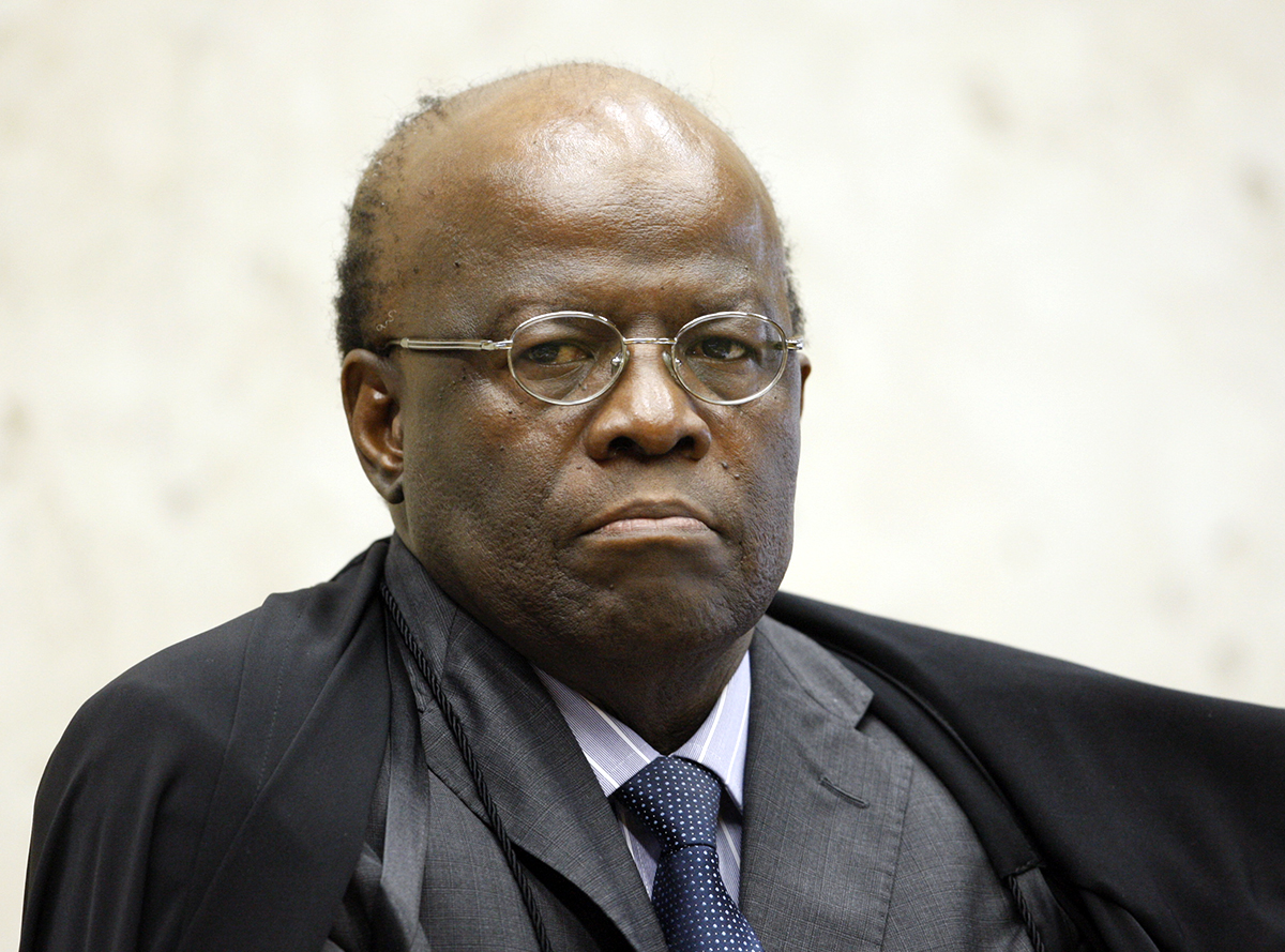 Pouco antes de proclamar o resultado do julgamento, o presidente do Supremo disse que a maioria no julgamento foi formada com votos "pífios" | Nelson Jr./SCO/STF