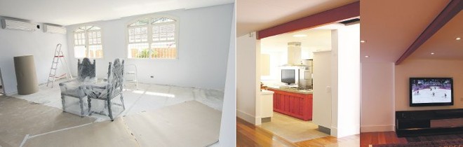 Área social está mais ampla, com espaço de antigo dormitório incorporado à sala. Forro de gesso uniformiza ambientes e traz iluminação aconchegante |