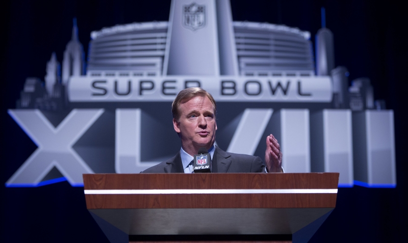 Roger Goodell, comissário da NFL, revelou que apenas o Reino Unido receberá partidas da competição fora dos EUA | Carlo Allegri/ Reuters