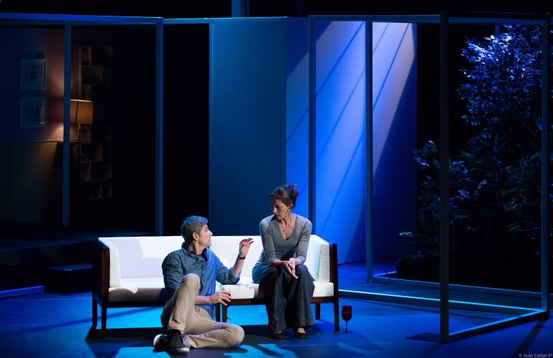 Peça "A Toca do Coelho", com Reynaldo Gianecchini e Maria Fernanda Cândido, em cartaz no Teatro Guaíra | João Caldas Filho/Divulgação