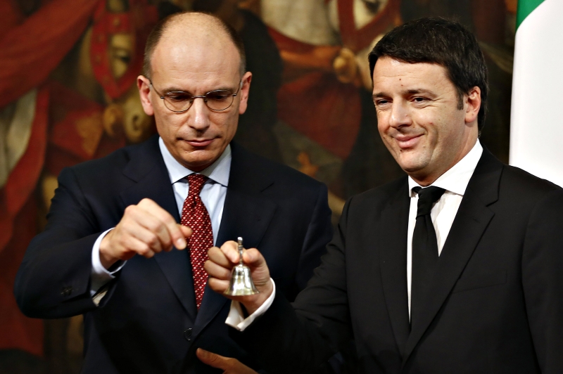 Renzi recebe de Letta sino que representa o novo mandato | Tony Gentile/Reuters