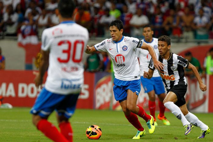 Volante Fahel, do Bahia, pode reforçar o Coritiba | Felipe Oliveira / Bahia
