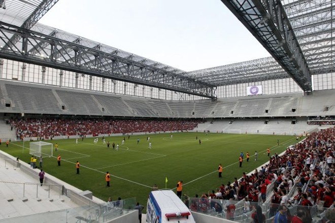 Arena da Baixada no evento-teste da Copa |