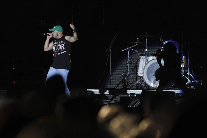 A banda Motorocker faz o show de abertura |