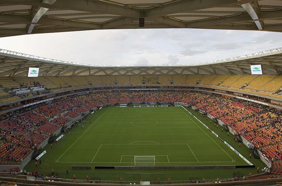 Arena Amazônia durante evento-teste no dia 9 de março: estádio recebeu promessa de entrega dia 25 de abril | Bruno Kelly / Reuters