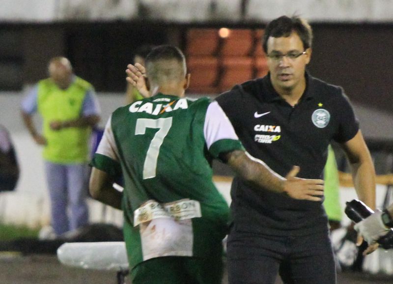 Dado Cavalcanti comemora o gol de Roni em Campo Grande | Divulgação Coritiba