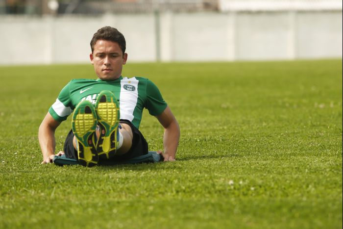 Keirrison foi um dos jogadores que acertou os direitos de imagem com o Coritiba na renovação de contrato por mais três anos | Marcelo Andrade / Gazeta do Povo