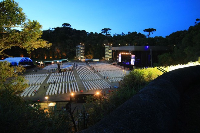 Imagens da Pedreira antes do início do show |