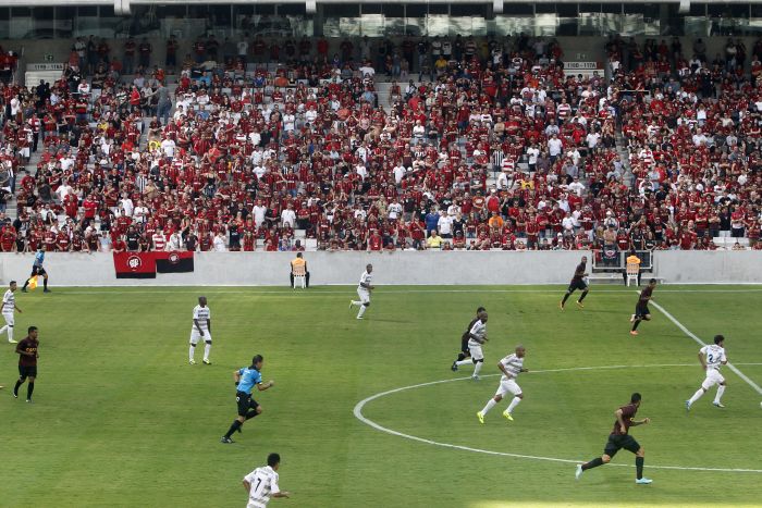 Atlético ficou no empate com o J.Malucelli na reabertura da Arena | Albari Rosa / Gazeta do Povo