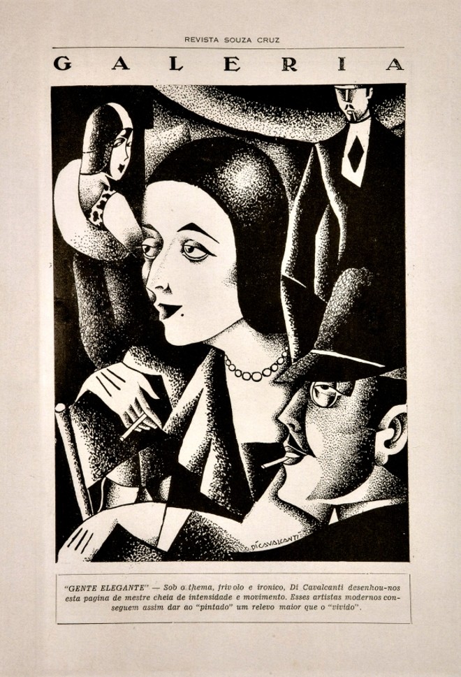 Ilustração do artista plástico Di Cavalcanti publicada em 1929 |