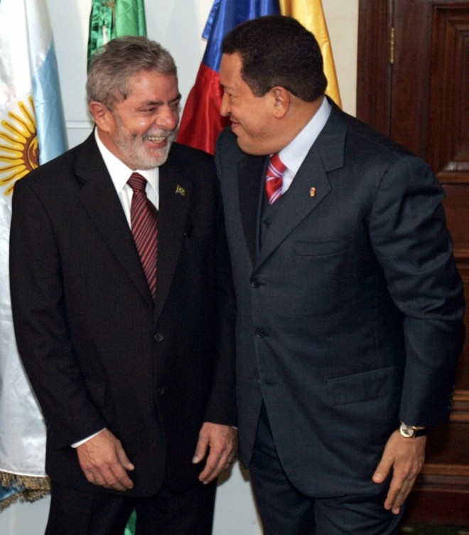Lula e Chávez: acordo