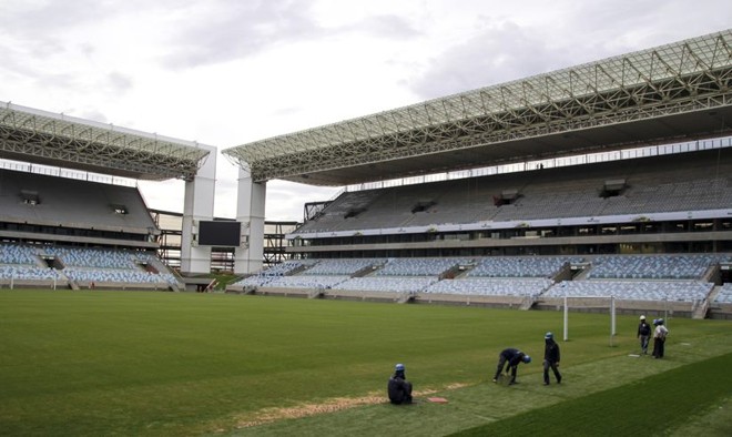 No jogo de abertura, torcedores só poderão ocupar o andar inferior das arquibancadas da Arena Pantanal, que já recebeu cadeiras | Danilo Borges/ Portal da Copa