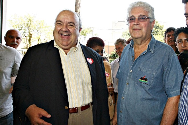 Rafael Greca e Roberto Requião (PMDB-PR), senador |