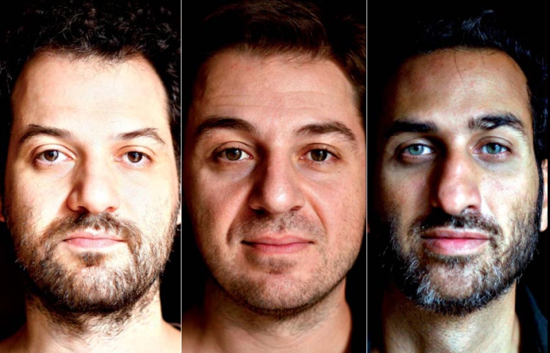 Gabriel Schwartz, Gustavo Schwartz e Fabiano Silveira o Trio Quintina: música brasileira com elementos do pop | Jonathan Campos/Gazeta do Povo