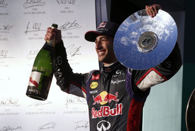 Ricciardo chegou na segunda posição, mas foi desclassificado | REUTERS/David Gray