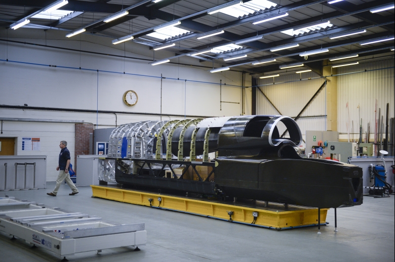 Motor desenvolvido para o caça a jato Typhoon será usado no Bloodhound, veículo para estabelecer o recorde de velocidade | Andrew Testa/ The New York Times