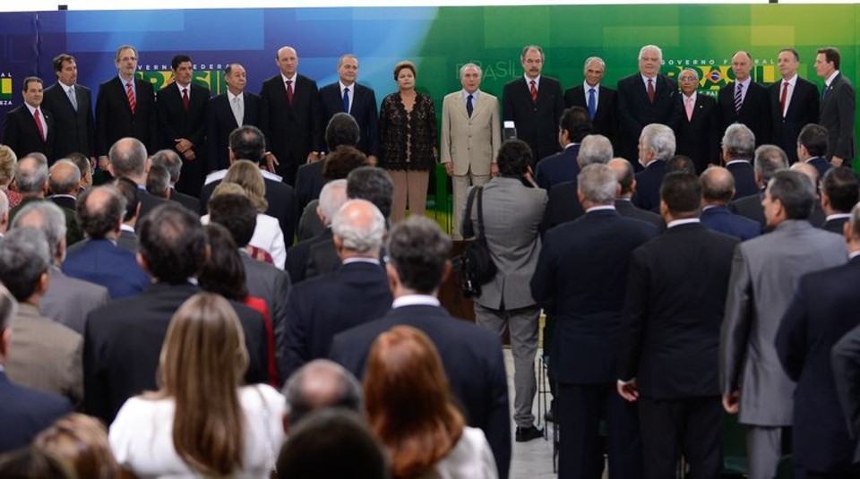 Presidente dá posse a seis novos ministros Presidente destacou que a troca dos ministros se deve ao processo eleitoral | Marcelo Camargo/Agência Brasil