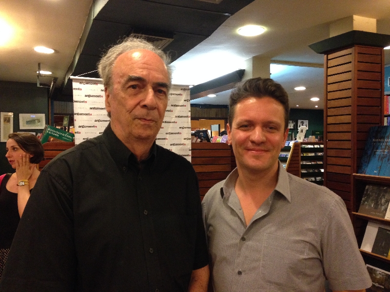 Muggiati e Pellanda na livraria Argumento, no Rio: lançamento de prestígio | Lúcia Bettencourt/Divulgação