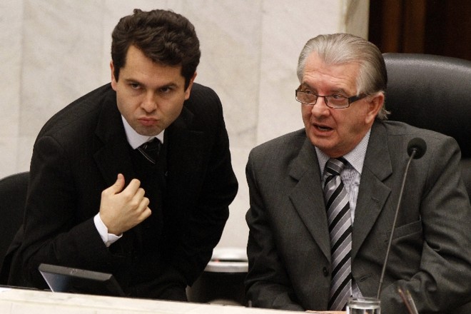 Alexandre Curi e Nelson Justus: inquérito contra os deputados está sendo conduzido pelo gabinete do procurador-geral de Justiça | Daniel Derevecki/Arquivo/ Gazeta do Povo
