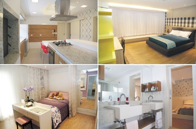 Depois: Estilo e conforto: cozinha moderna, quarto do adolescente repaginado, demi-suites das meninas reformadas e integradas pelo banheiro, também renovado |