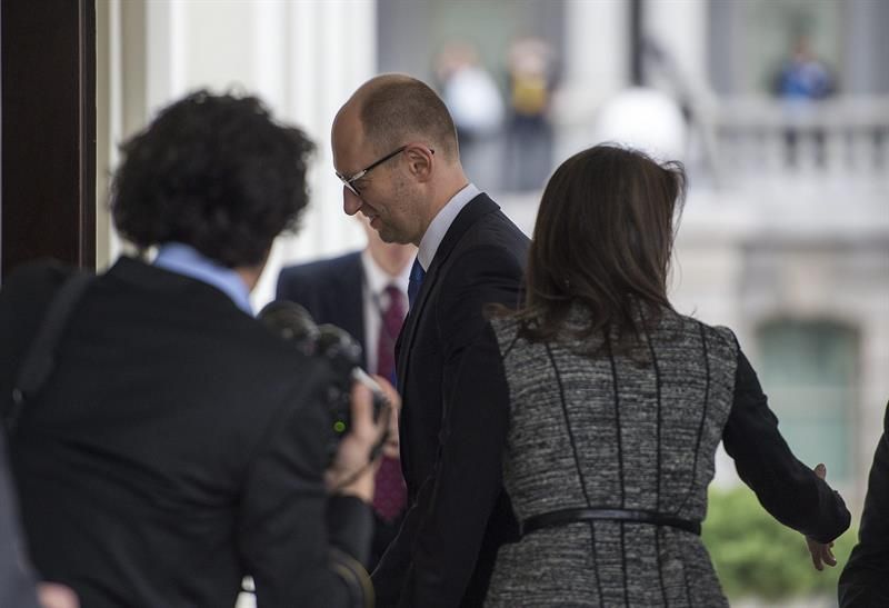 Primeiro-ministro ucraniano chega à Casa Branca | EFE/Shawn Thew