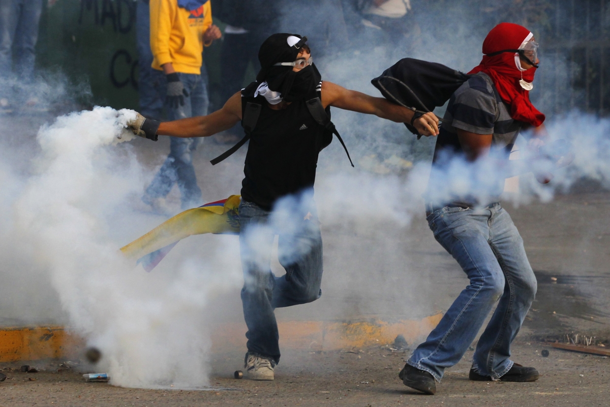 Dia do aniversário de morte do ex-presidente Hugo Chávez teve protestos antigoverno em Caracas | Reuters/Carlos Garcia Rawlins