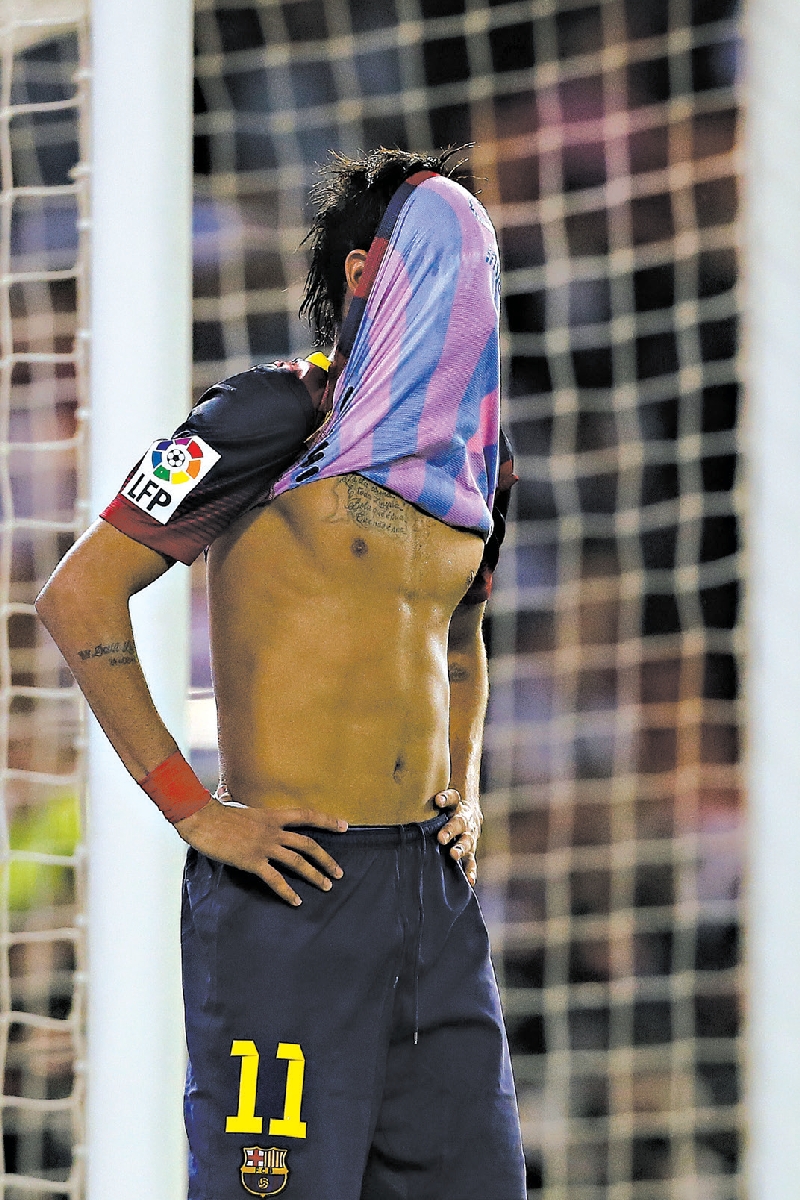 Neymar, após derrota; protestos ofuscam copa | CESAR MANSO/AGENCE FRANCE-PRESSE GETTY IMAGES