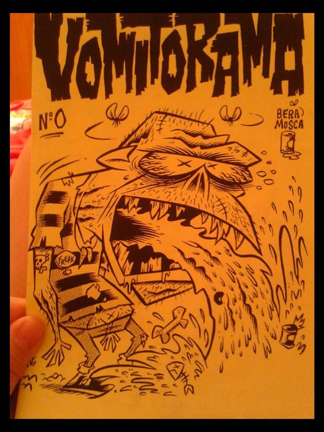 Primeira edição de Vomitorama, novo zine de Chico Félix | 