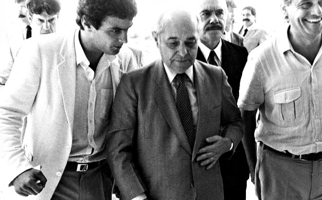 Aos 21 anos, Aécio deixou o Rio para se tornar secretário particular do avô Tancredo Neves |