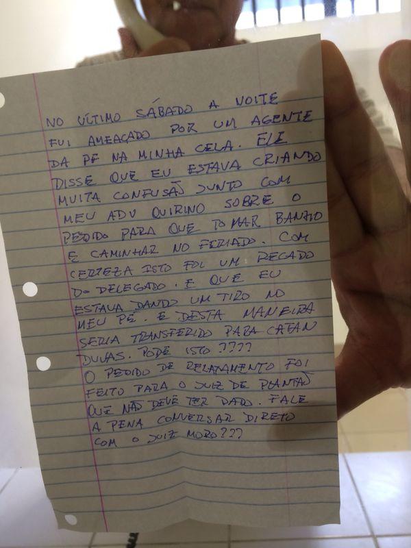 Em carta, ex-diretor da Petrobras Paulo Roberto Costa diz estar sendo ameaçado por agente da Polícia Federal | Divulgação