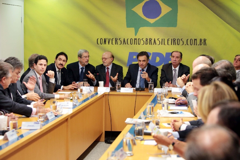 Aécio lança pré-candidatura de olho no eleitorado de SP | Orlando Brito/ PSDB