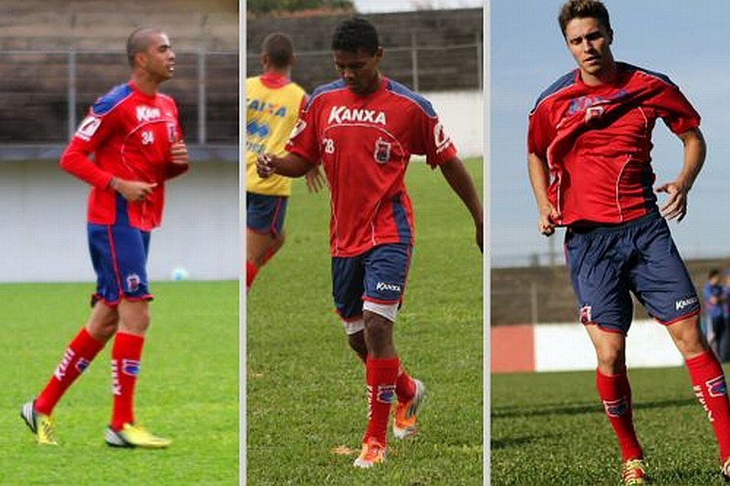 André Vinícius, Carlinhos Miranda e Rodrigo Celeste são os novos reforços do Paraná para a Série B | Divulgação / Paraná Clube