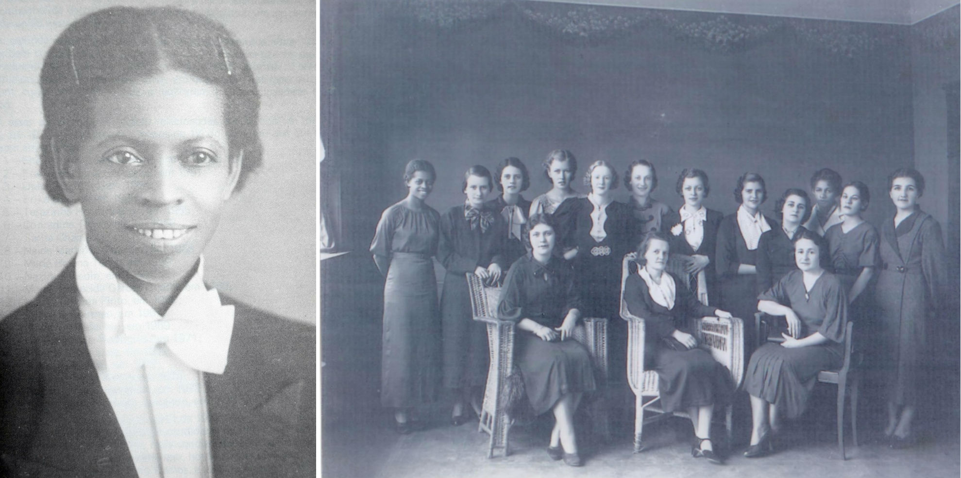 Enedina (à esquerda) com as professoras do Grupo Barão de Antonina, em Rio Negro (PR), na década de 1930, quando lecionava | Acervo/ Maria da Glória Foohs