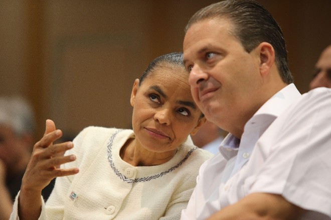 Marina Silva com o candidato do PSB: novo trunfo para 2014 |