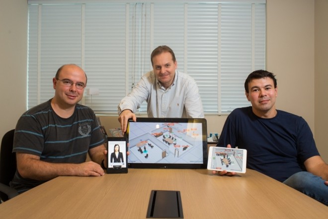 Jefferson, Guile e Leandro, da NextOS: desafio é viabilizar projeto de automação residencial | 