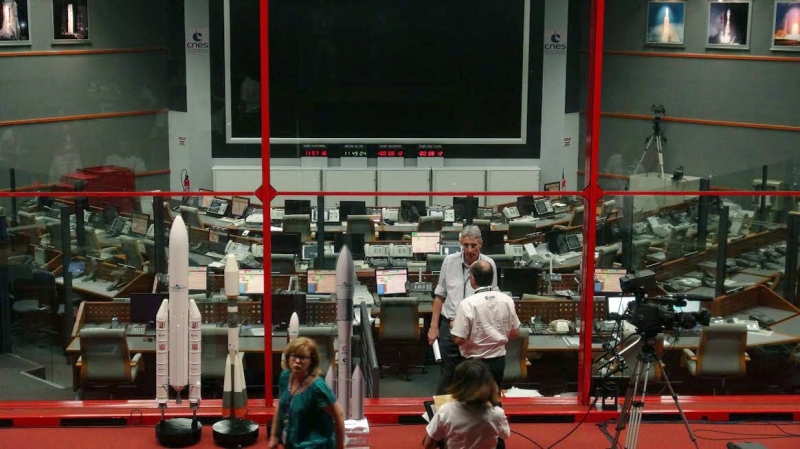 Centro de controle de voo do Centro Espacial de Kuru, utilizado por países europeus | Vladislav Púnchev/Efe