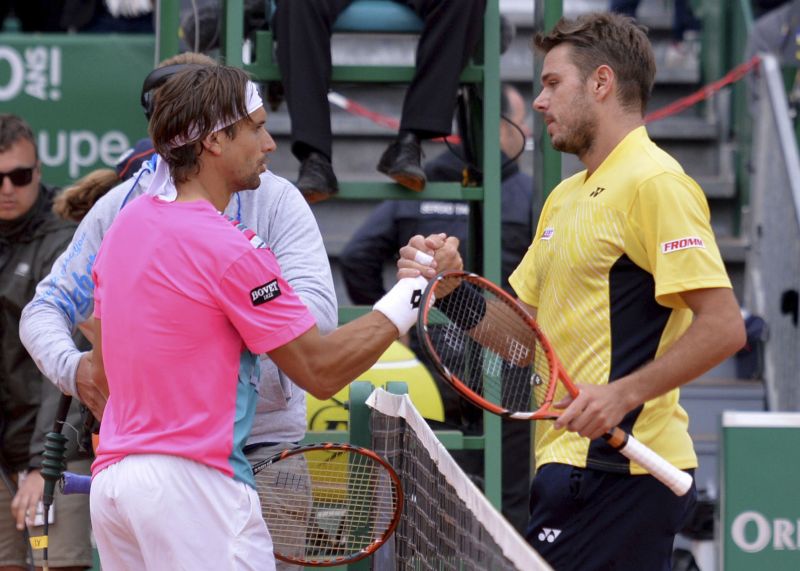 O suíço Stanislas Wawrinka derrubou o espanhol David Ferrer e avança para a final do Masters 1000 de Montecarlo | Patrice Masante/Reuters
