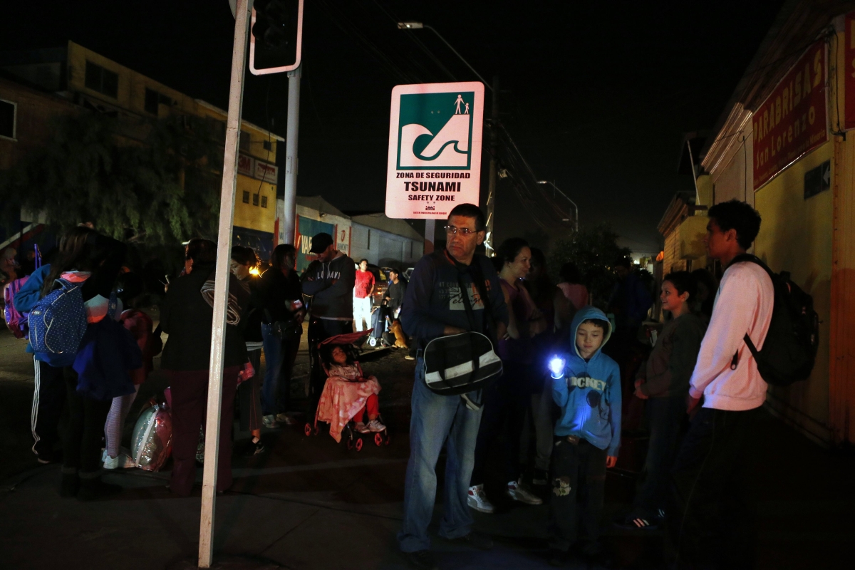 Moradores de Iquique usam zona de segurança para a ocorrência de tsunamis | Reuters/Ivan Alvarado